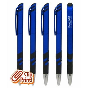 Colored "Premier" Twist Pen with Print on Clip