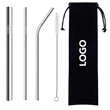 Stainless Steel Straw Set | https://www.bestnamebadges.com