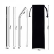 Stainless Steel Straw Set | https://www.bestnamebadges.com