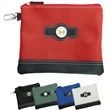 Leatherette Zippered Valuables Pouch | https://www.bestnamebadges.com