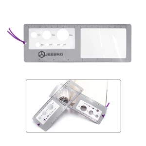 3X Magnifier Bookmark Skin Magnifying Ruler