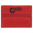 Red Leatherette Business Card Holder | https://www.bestnamebadges.com