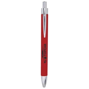 Red Laserable Leatherette Pen