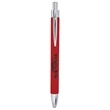 Red Laserable Leatherette Pen | https://www.bestnamebadges.com