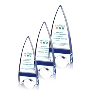 Kent VividPrint™ Award - Blue | https://www.bestnamebadges.com
