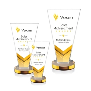 Burney VividPrint™ Award - Amber | https://www.bestnamebadges.com