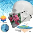 Cooling Face Adjustable 3 Layer Mask for Summer | https://www.bestnamebadges.com