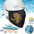 Summer Time 4-Layer Custom Face Mask w/ Adjustable Ear Loop | https://www.bestnamebadges.com