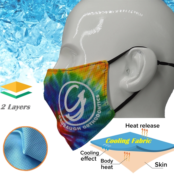 IcyKool 2-Layer Performance Summer Face Masks