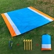 Sand Proof Waterproof Quick Drying Compact Beach Mat 83"X79" | https://www.bestnamebadges.com