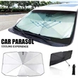Large Foldable Car Windshield Umbrella Window Cover Visor | https://www.bestnamebadges.com