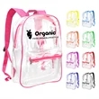 Clear PVC Backpack | https://www.bestnamebadges.com