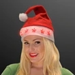 Light up Santa hat with stars | https://www.bestnamebadges.com