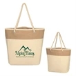 Burlap Rope Tote Bag | https://www.bestnamebadges.com