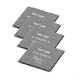Hemingway Slate Coaster Set - 4pc | https://www.bestnamebadges.com