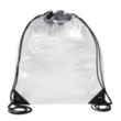 13"Wx16"H - "EVEREST" Tall Clear Drawstring Cinch Pack Backp | https://www.bestnamebadges.com