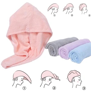 Microfiber Hair Towel Wrap Dry Hair Caps