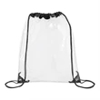 Clear Drawstring Cinch Backpack | https://www.bestnamebadges.com