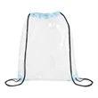 Clear Drawstring Cinch Backpack | https://www.bestnamebadges.com