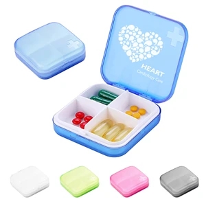 Four-In-One Compact Pill Box