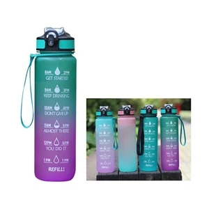 Motivational Water Mugs with Time Marker | https://www.bestnamebadges.com