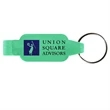 Rectangular Bottle Opener Beverage Wrench Keychain | https://www.bestnamebadges.com