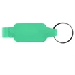 Rectangular Bottle Opener Beverage Wrench Keychain | https://www.bestnamebadges.com