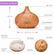 550ml Essential Oil Diffuser | https://www.bestnamebadges.com
