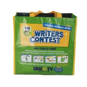 Laminated Non-Woven Tote Bag | https://www.bestnamebadges.com