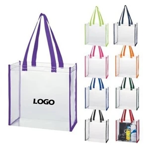 Transparent PVC Tote Bag | https://www.bestnamebadges.com