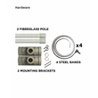 Banner Pole Double Sided Including Hardware (18" x 48") | https://www.bestnamebadges.com