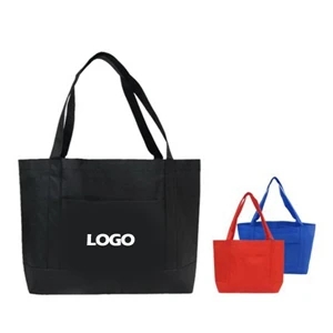 Solid Color Non Woven Open Tote | https://www.bestnamebadges.com