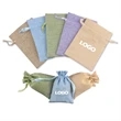 Jute Drawstring Gift Bag. | https://www.bestnamebadges.com