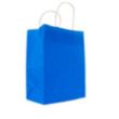 Customized Square Bottom White Paper Tote Bag | https://www.bestnamebadges.com
