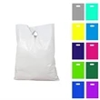 Soft PE Plastic Die Cut Shop Tote Bags | https://www.bestnamebadges.com