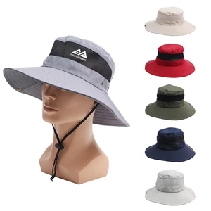 Sun Protection Wide Brim Bucket Fishman Hat