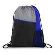 Slant Pocket Drawstring Sports Backpack | https://www.bestnamebadges.com