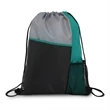 Slant Pocket Drawstring Sports Backpack | https://www.bestnamebadges.com