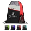 Slant Pocket Drawstring Sports Backpack | https://www.bestnamebadges.com