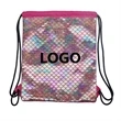 Mermaid Drawstring Bag | https://www.bestnamebadges.com