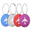 Round Aluminum Luggage Tags | https://www.bestnamebadges.com