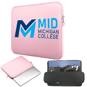 Neoprene Laptop Sleeve w/ Zipper & Interior Compartment | https://www.bestnamebadges.com