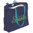 Convention Jute Tote Bag 17.75" X 13.75" X 4" | https://www.bestnamebadges.com