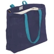 Convention Jute Tote Bag 17.75" X 13.75" X 4" | https://www.bestnamebadges.com