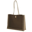 Convention Jute Tote Bag w/ Long Handles 18" X 14" X 5.5" | https://www.bestnamebadges.com