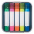Set Of 5 Gel Wax Highlighters | https://www.bestnamebadges.com