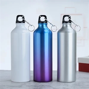 25 Oz. Aluminum Water Bottle w/ Carabiner & Twist Cap