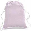 Sporty Canvas Drawstring Backpack w/ Custom Logo (14" X 18") | https://www.bestnamebadges.com