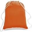 Sporty Canvas Drawstring Backpack w/ Custom Logo (14" X 18") | https://www.bestnamebadges.com