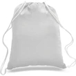 Sporty Canvas Drawstring Backpack w/ Custom Logo (14" X 18") | https://www.bestnamebadges.com